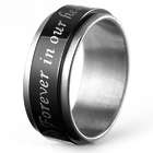 Personalized Forever In Our Hearts Bereavement Spinner Ring