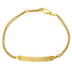 Personalized Coordinates Gold-Plated Bar Bracelet