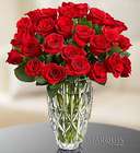 12 Red Roses in a Marquis Waterford Vase