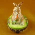 Rabbit with Carrot Limoges Box