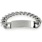 Men's Stainless Steel Curb Link ID Bracelet
