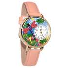 Dragonflies Whimsical Watch in Large Gold Case