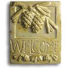 Pine Cone Ceramic Clay Welcome Sign