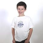Personalized First Communion T-Shirt in White and Blue
