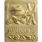 Frog Ceramic Welcome Sign