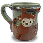 Hang In There Handmade Monkey Mug