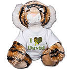 Personalized I Love You Military Tiger