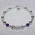Brooke Avery Grow-With-Me Girls Sterling Silver Name Bracelet