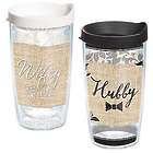 Wifey & Hubby 16 Oz. Tervis Tumblers with Lids