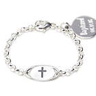 God's Gift Baby Boy Sterling Silver Cross Bracelet