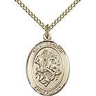 Gold Filled St. George Pendant with Chain