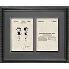 Betty Boop Patent Art Replica 11x14 Framed Print