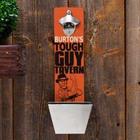 Tough Guy Personalized Wall Mounted Bottle Opener and Cap Catcher