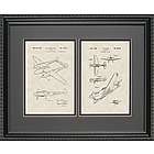 P-38 & P-41 Aircraft Patent Art 16x20 Framed Print