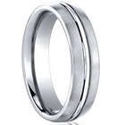Cobalt Chrome Ring with Polished Center Trim