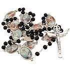 Stations of the Cross Rosary in Black Wood