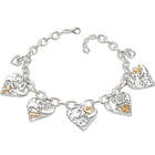 Loving Wishes for My Daughter Engraved Heart Charm Bracelet