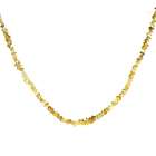 Yellow Diamond Organic-Shaped Bead Strand Necklace in White Gold