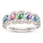 The Gift of Family Women's Birthstone Ring