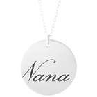 Nana Sterling Silver Disc Necklace