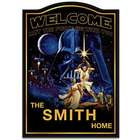 Star Wars Personalized Family Name Wooden Welcome Sign