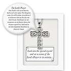 Our Father Prayer Cross Pendant