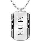 For My Son Personalized Dog Tag Pendant