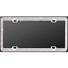 Chrome Triple Purple Diamond License Plate Frame