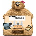 Personalized Bear Business Card Holder for Dermatologist