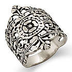 Moroccan Filigree Design Silver Ring