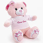 Personalized Pink Plush Bear