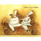 Bicycle Delivery Chefs Personalized Art Print