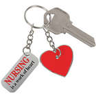 Nursing is a Work of the Heart Keychain