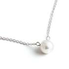 Freshwater Pearls of Friendship on Sterling Silver Chain Necklace