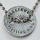 Believe Blessing Pewter Charm
