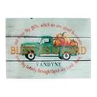 Personalized Harvest Bless Us O Lord Cutting Board