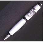 Family Crest Engraved White Corian Pen