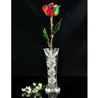 24-Karat Gold Trimmed Paradise Rose with Crystal Vase