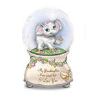 Granddaughter's Musical Glitter Globe with Name-Engraved Charm