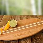 Personalized Bamboo Surfboard Cutting Board