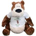 Christmas Goober Teddy Bear in Personalized T-Shirt