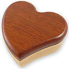 Wooden Heart Puzzle Box