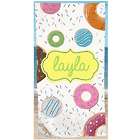 Personalized Donuts Beach Towel