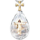 Divine Inspiration Crystal Necklace with Jesus Image
