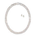 Royal Treasure Simulated Pearl Necklace and Earrings