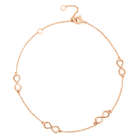 Infinity Anklet in Rose Gold