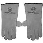 Gray Leather Grilling Gloves