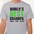Personalized Grandpa T-Shirt