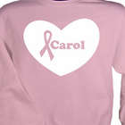 Big Heart Breast Cancer Awareness Personalized Sweatshirt