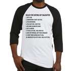 10 Rules for Dating My Daughter Baseball Jersey